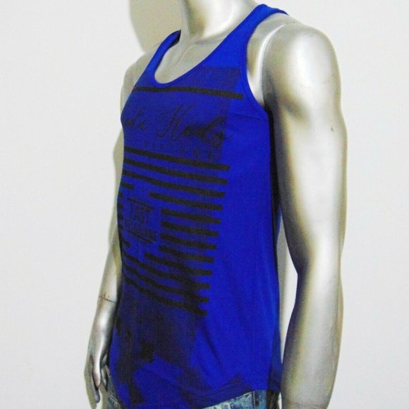 MODA HEDS AUSTRALIA MEN'S BLUE TANK TOP SIZE M - Picture 4 of 5
